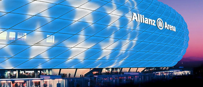 The Bayern Munich stadium enlighten with Philips LED lights