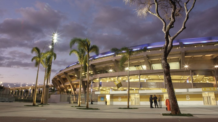 Improve safety and create excitement before fans enter the venue - floodlight for sport arena