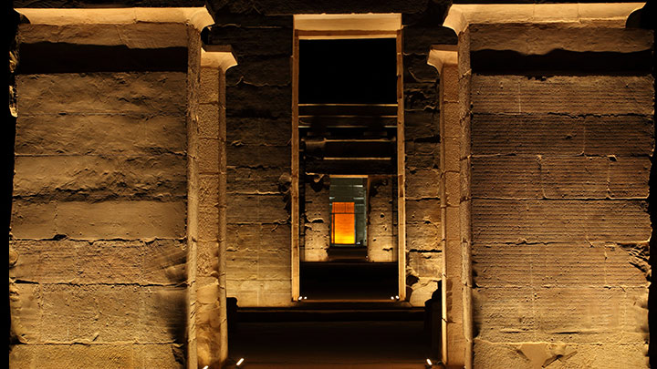 Temple deep entrance