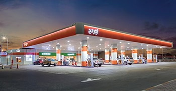 Petrol stations, canopy lighting